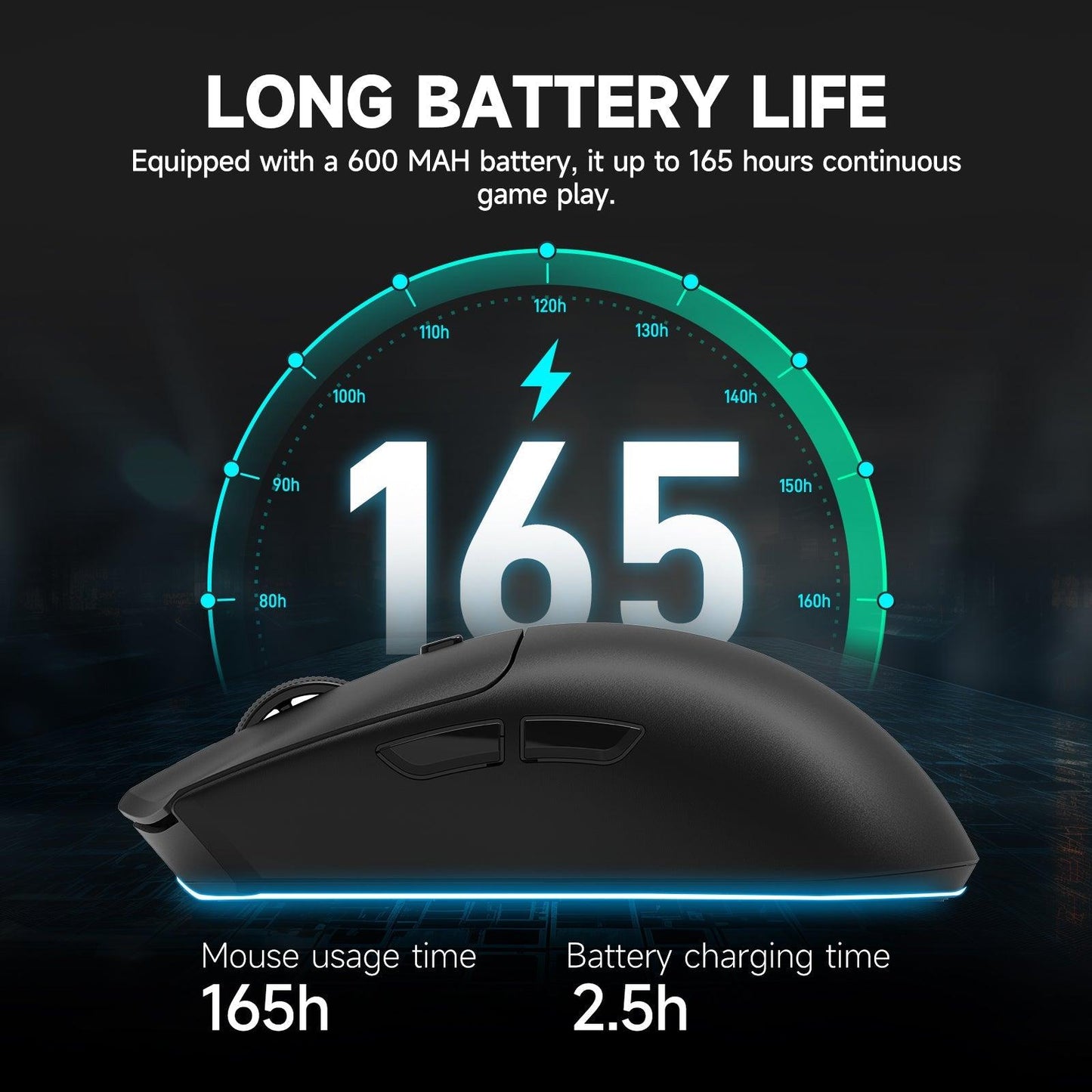 lag-free wireless gaming mouse for fps