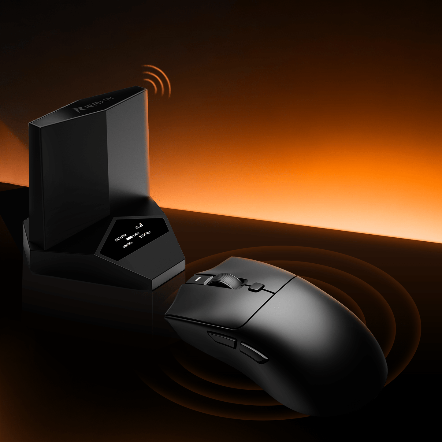 RAWM SH01PRO Gaming mouse with DH8 Hub 8K Receiver - RAWM GAMING