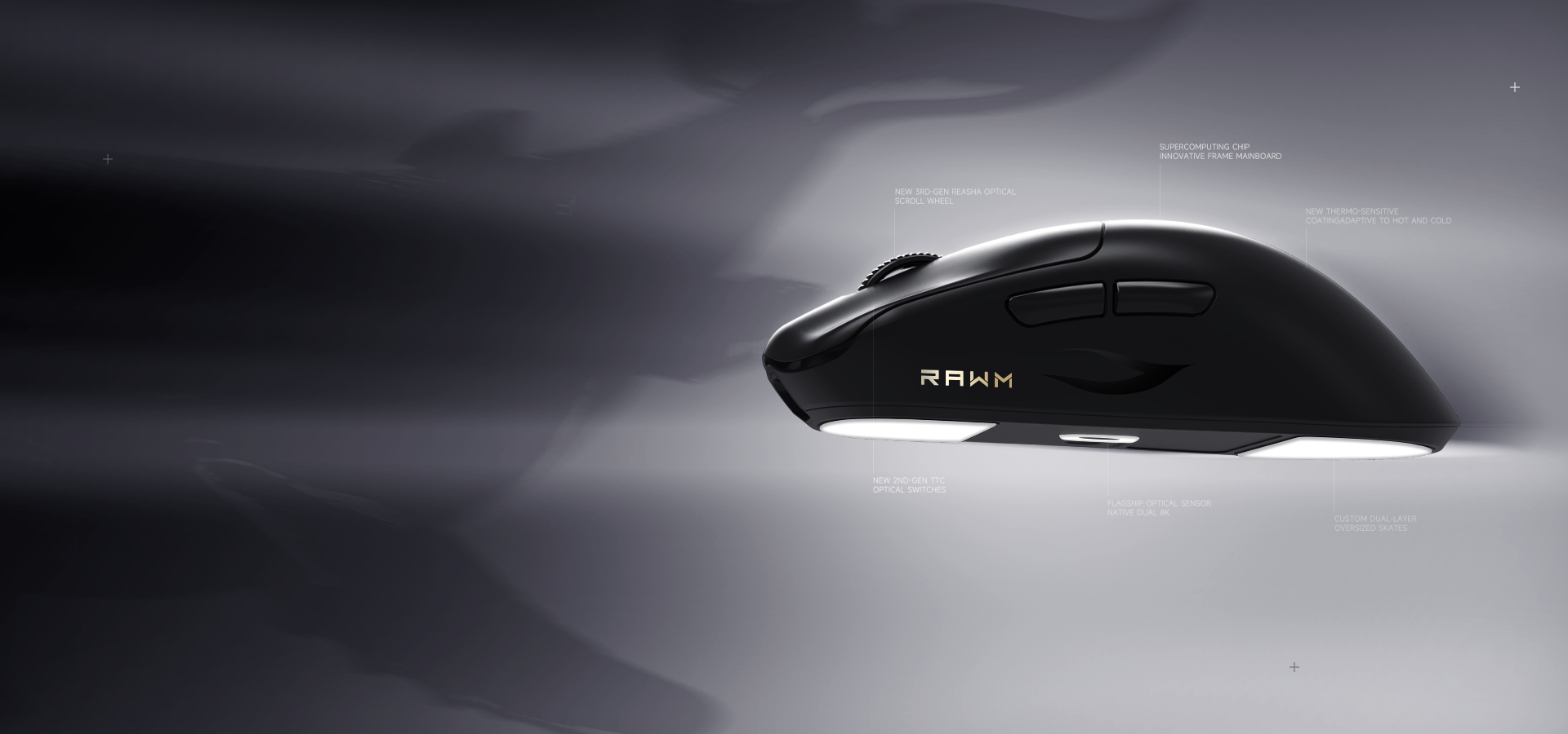 8K wireless gaming mouse