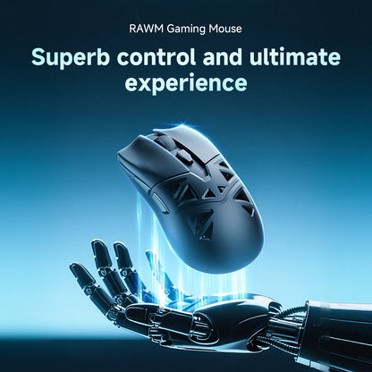 RAWM SL01-C PAW3311 Wireless Hollow Gaming Mouse 12000DPI 60g 6 Programmable Buttons