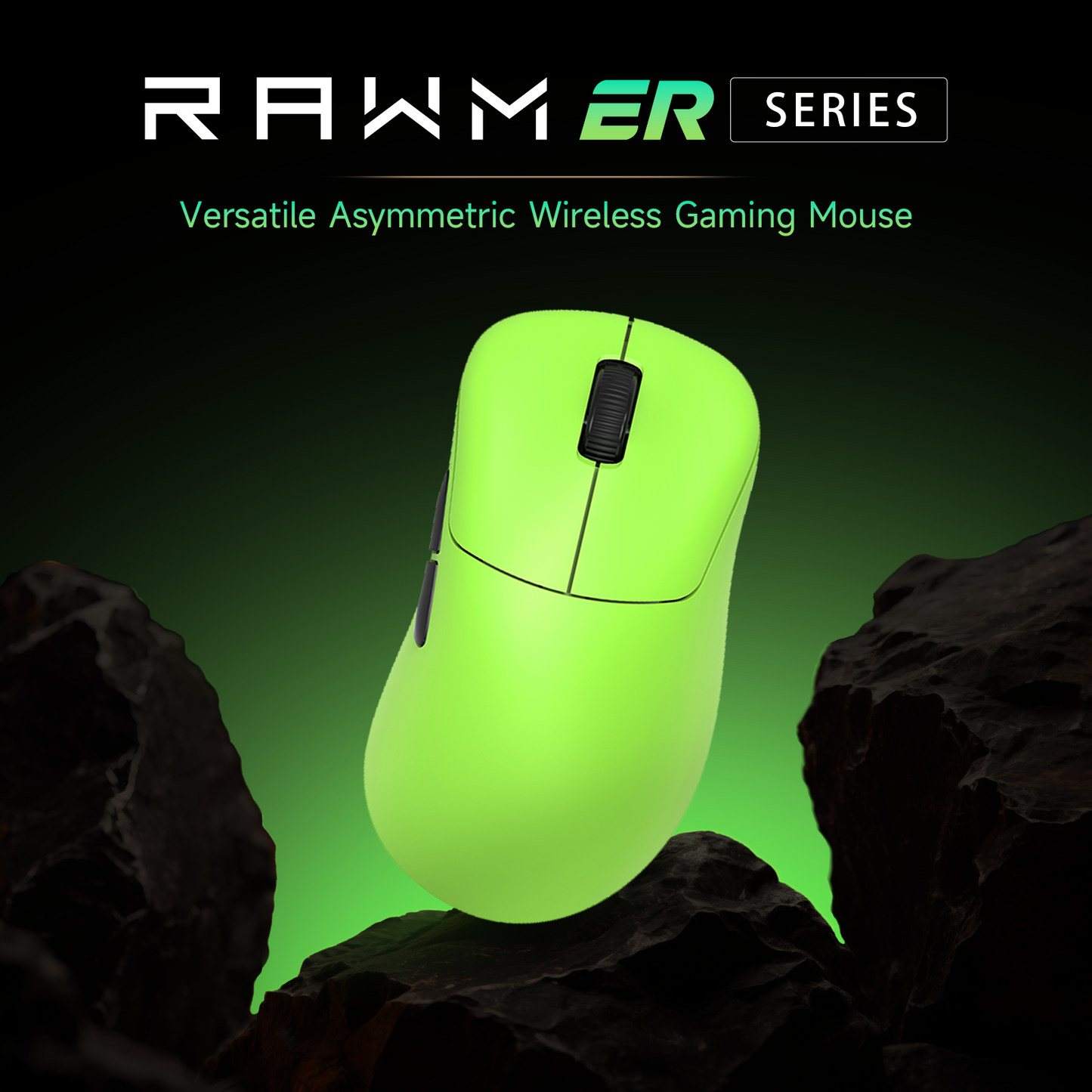 RAWM ER21PRO HyperSpeed Wireless Gaming Mouse Right-handed Ergonomics 49G Fast Optical Switches