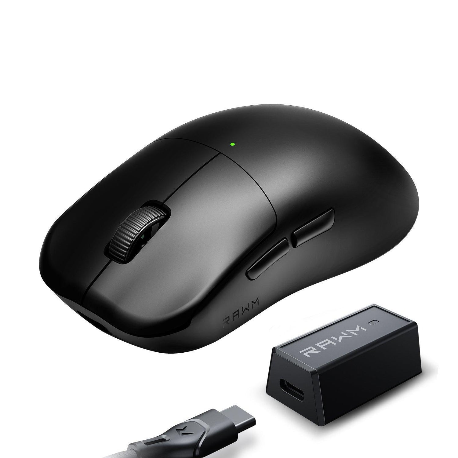 RAWM ES21 Best Gaming Mouse with Adjustable Side Buttons 26K DPI for Middle/Large Hands - RAWM GAMING