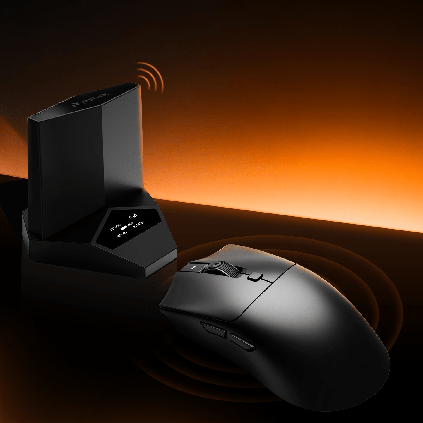 RAWM MH01PRO Gaming mouse with DH8 Hub 8K Receiver - RAWM GAMING