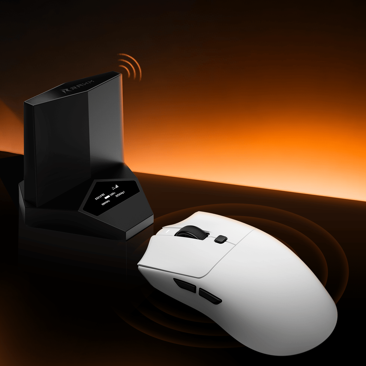 RAWM MH01PRO Gaming mouse with DH8 Hub 8K Receiver - RAWM GAMING