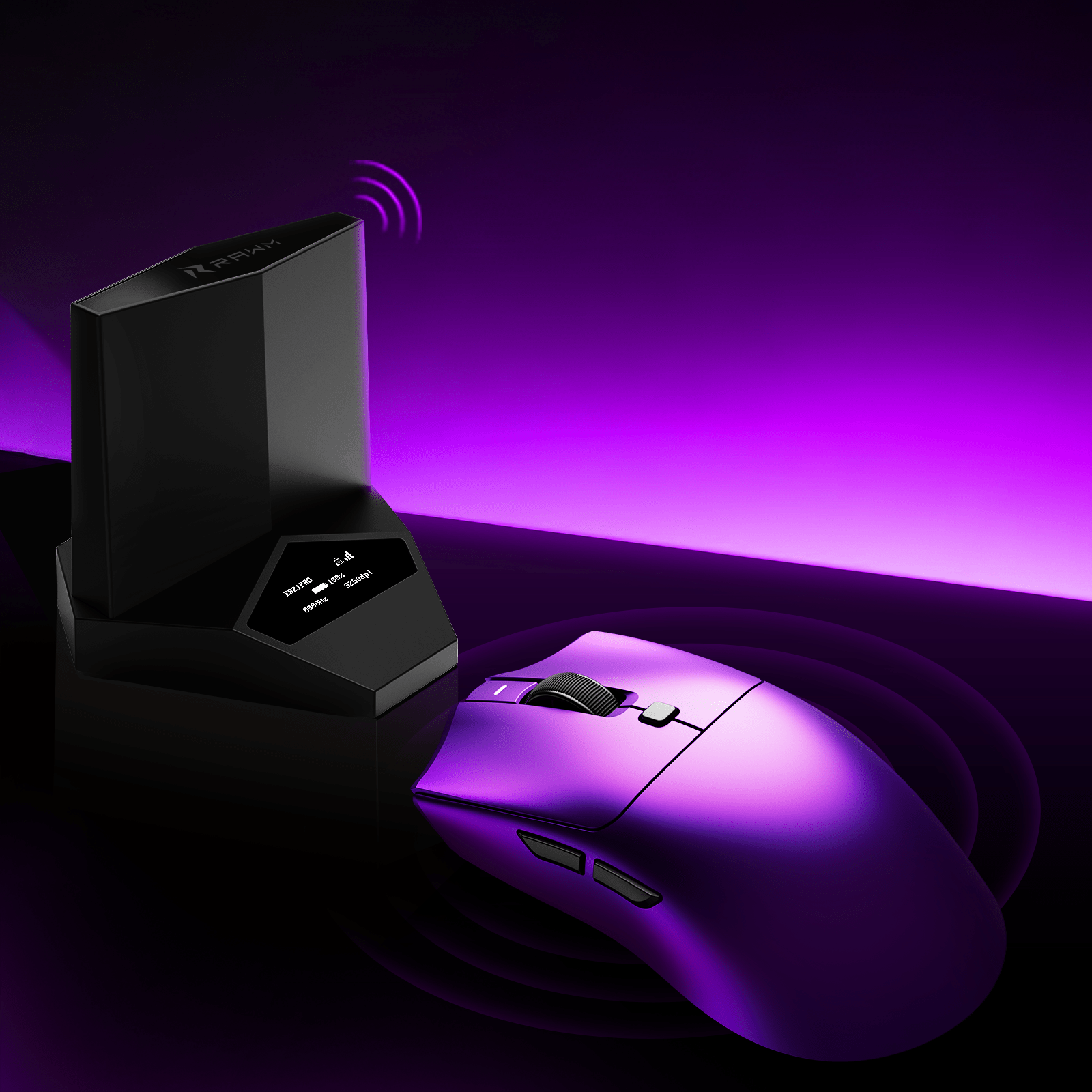 RAWM MH01PRO Gaming mouse with DH8 Hub 8K Receiver - RAWM GAMING