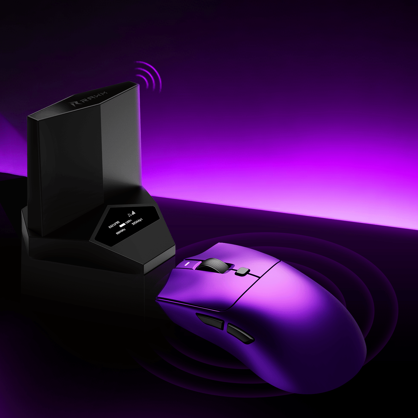 RAWM SH01PRO Gaming mouse with DH8 Hub 8K Receiver - RAWM GAMING