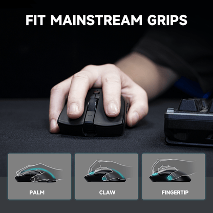 RAWM SH01S 1K Wireless Best Gaming Mouse PAW3395+Panchip Lightweight - RAWM GAMING